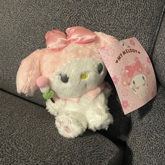 Sanrio My Melody Sakura Plush Keychain - Picture 2 of 5